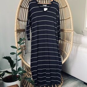 NWT Masai Copenhagen Nyrini Striped Dress Oversized Small Tapered Flattering